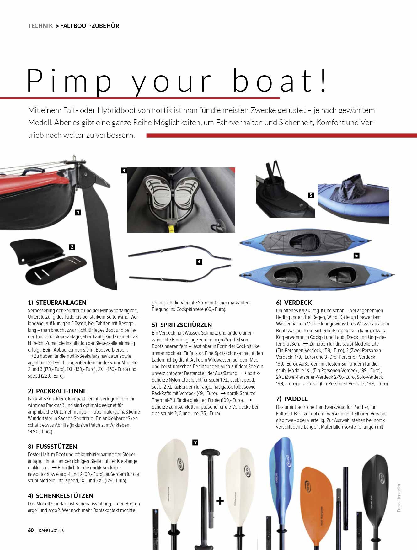 Pimp your boat! Zubehör für Faltboote - Testbericht - KANU Magazin