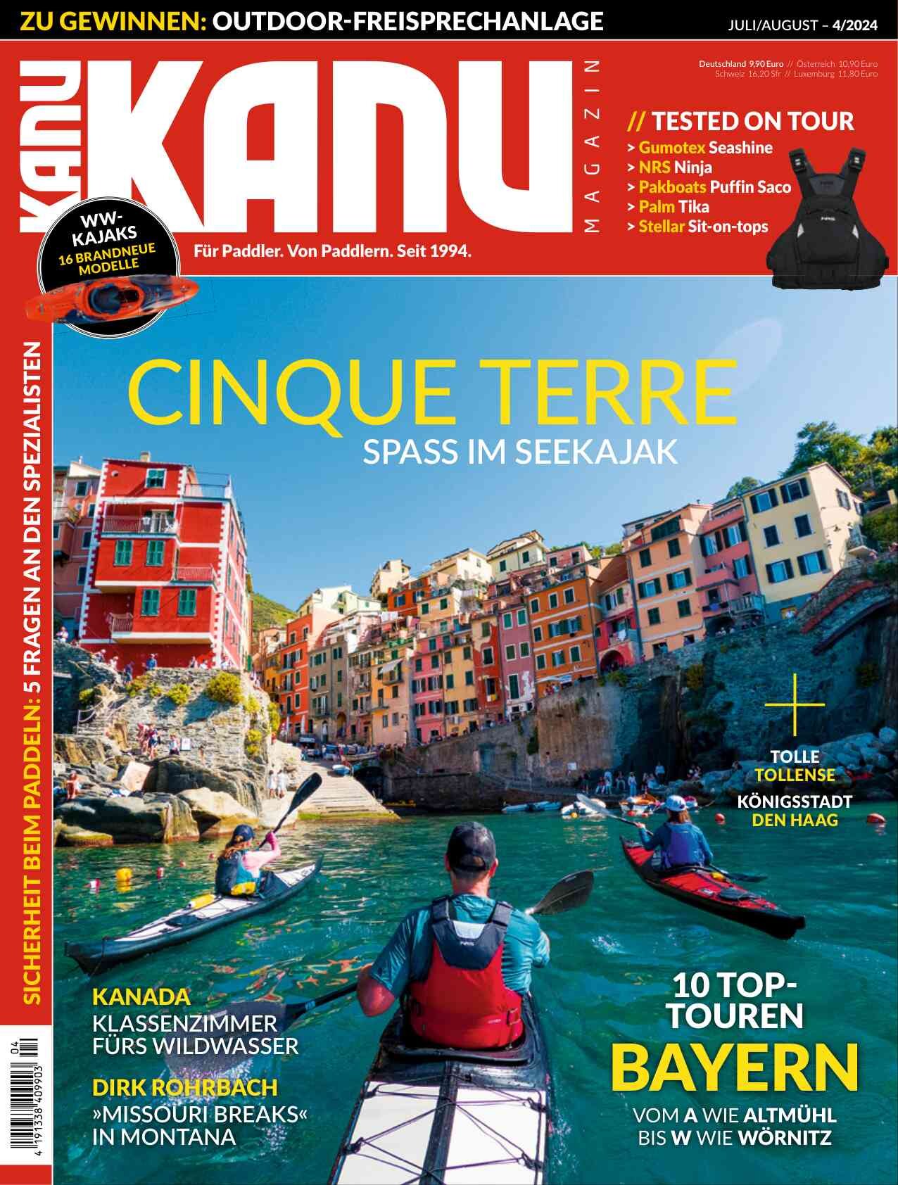 Cinque Terre - Spaß im Seekajak argo & navigator | KANU Magazin 