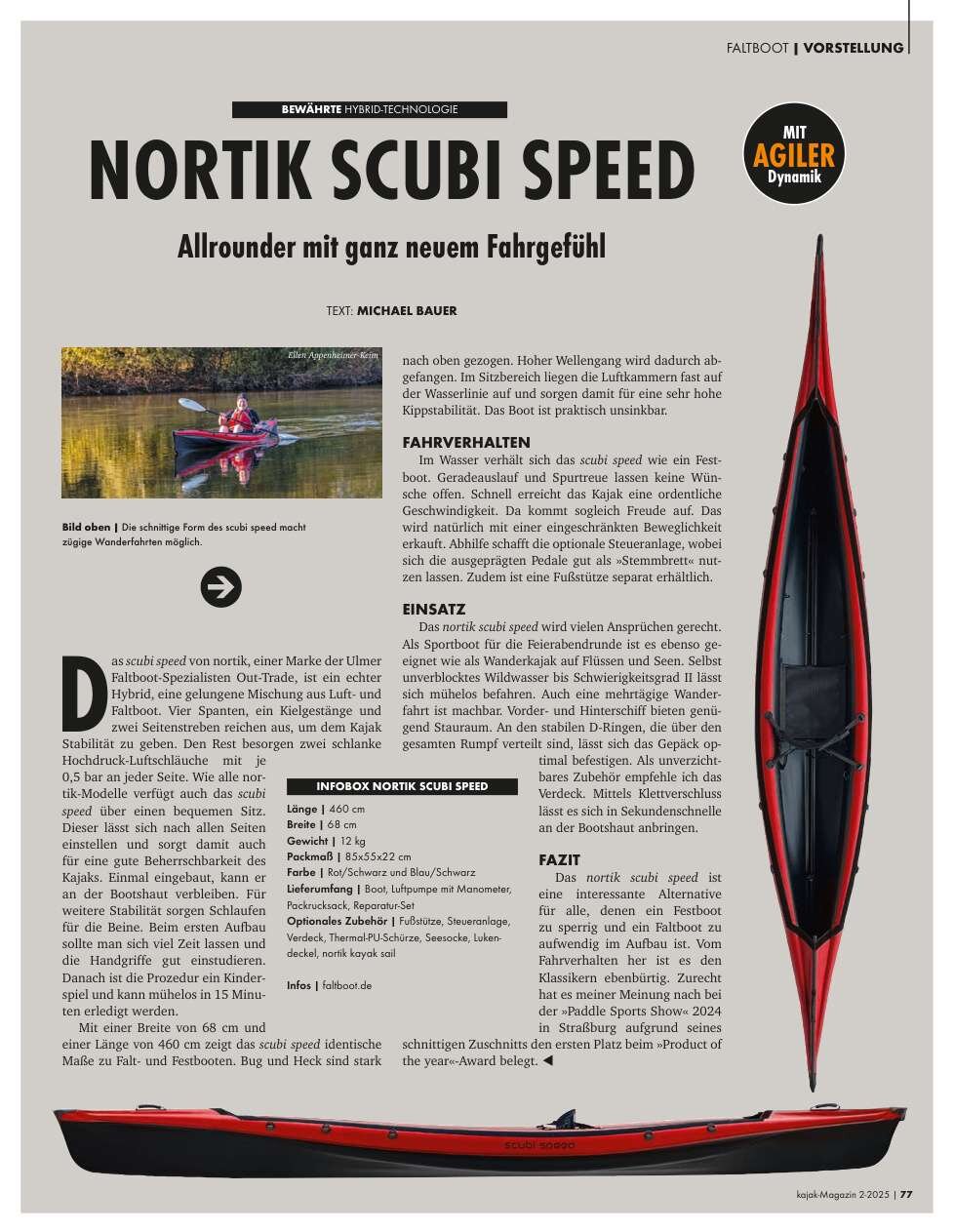 nortik scubi speed im Test | Kajak Magazin