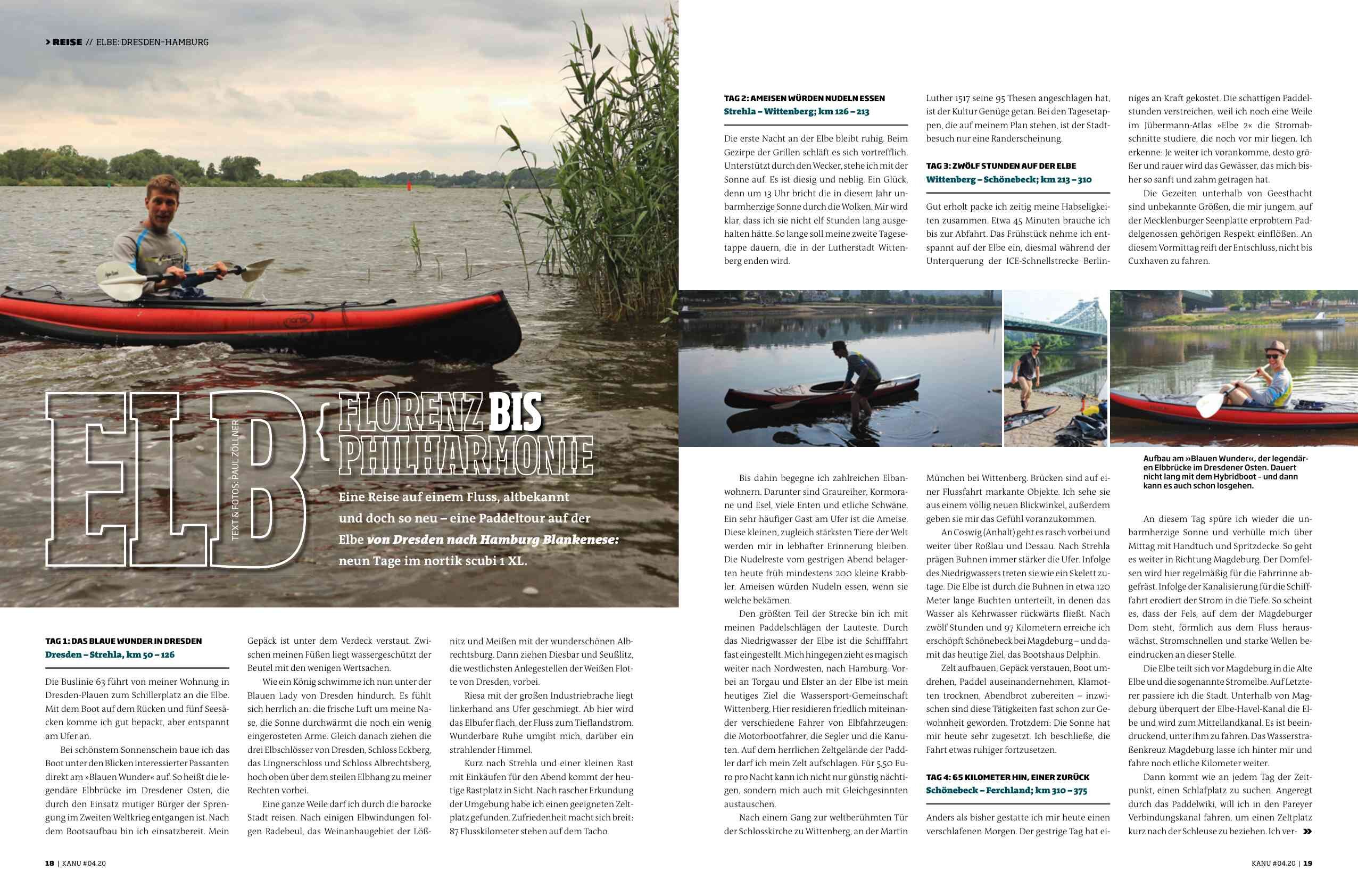 9 Tage Elbe: Eine scubi 1 XL-Flussreise | KANU Magazin