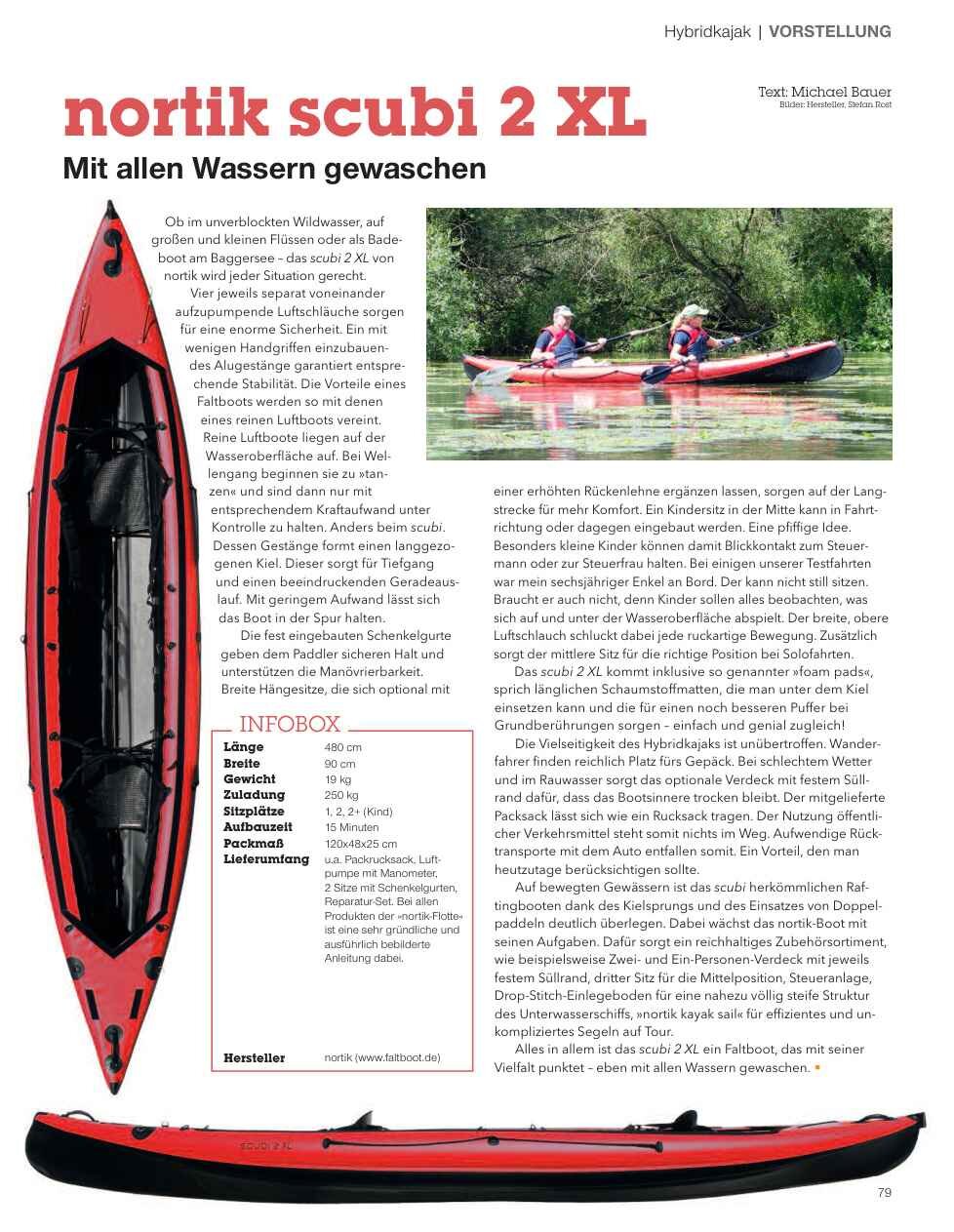 nortik scubi 2 XL im Test | Kajak Magazin