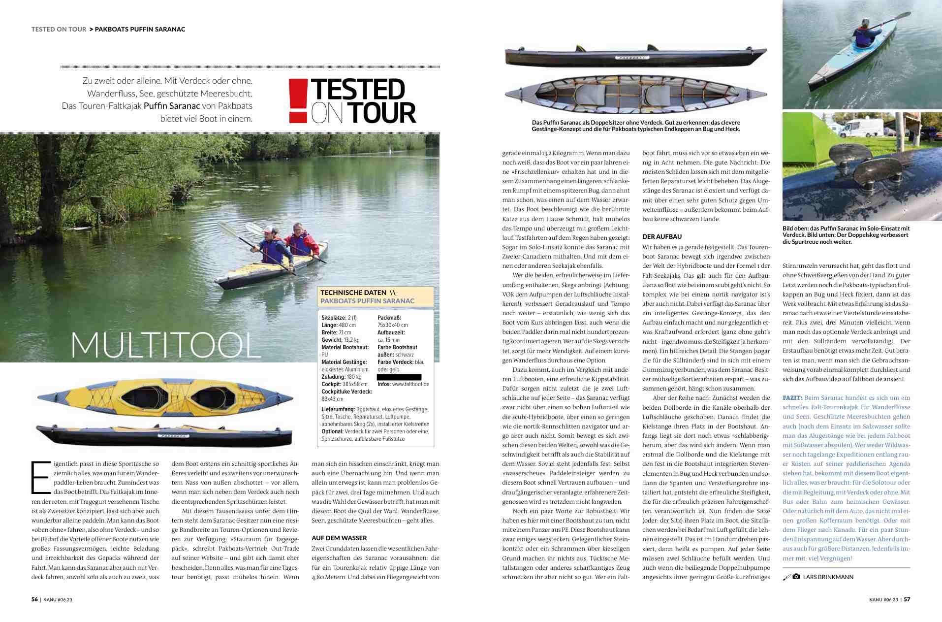Pakboats Puffin Saranac im Test | KANU Magazin