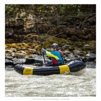 TrekRaft Expedition with deck yellow/black