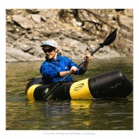 TrekRaft Expedition with deck yellow/black