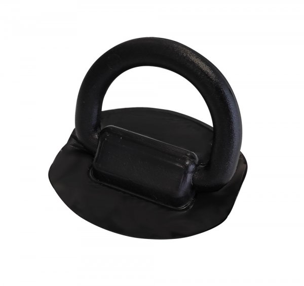 nortik scubi - D-Ring Kunststoff dick mit Patch (schwarz)
