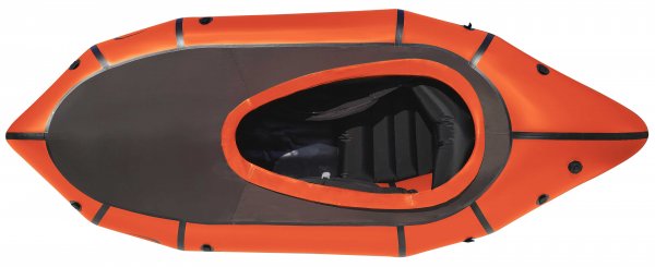 Schnäppchen -TrekRaft mit Verdeck orange