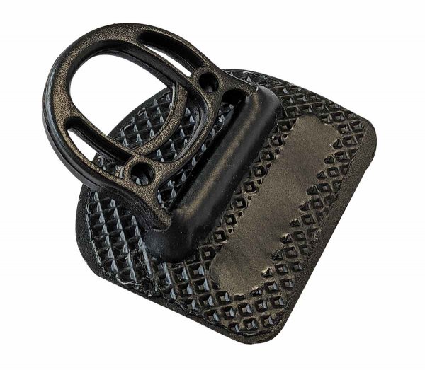 Triton adv. - D-ring plastic small on patch (black)