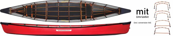 Schnäppchen - PakCanoe 165 rot ohne Conversion-Kit